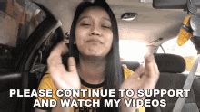 Please Continue To Support And Watch My Videos Grace Corales GIF ...