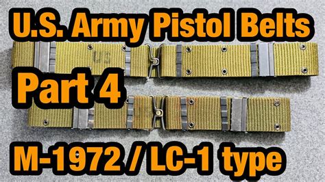 M1972 Lc1 Alice Pistol Belt Web Belts Part 4 Youtube