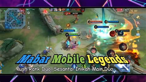 Pernainan Santuy Hanabi Mabar Duo Mobile Legend YouTube