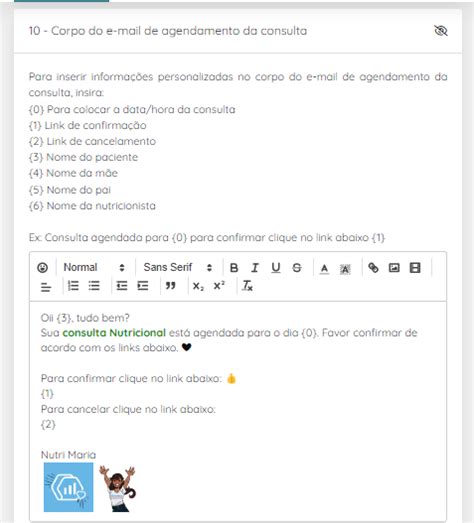 Como configurar os emails do consultório