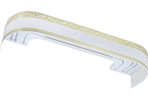 Карниз LEGRAND Монарх с поворотами 3.0 м белый глянец 48069576 ...