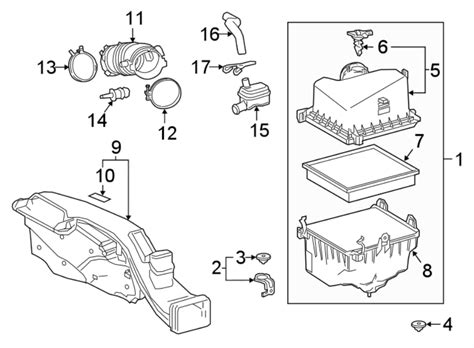 2003 Toyota Camry Air Intake Diagram