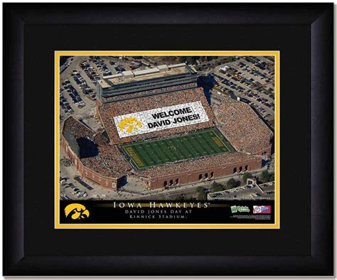 Iowa Hawkeyes Personalized Dinnick Stadium Kinnick Stadium Framed Picture