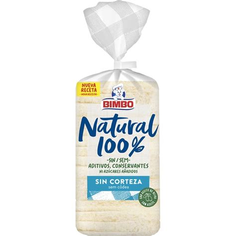 Pan De Molde Sin Corteza 100 Natural Con Aceite De Oliva Bolsa 450 G