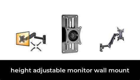 height adjustable monitor wall mount    hours