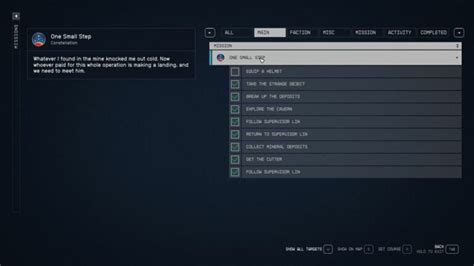 Starfield One Small Step Walkthrough Guide