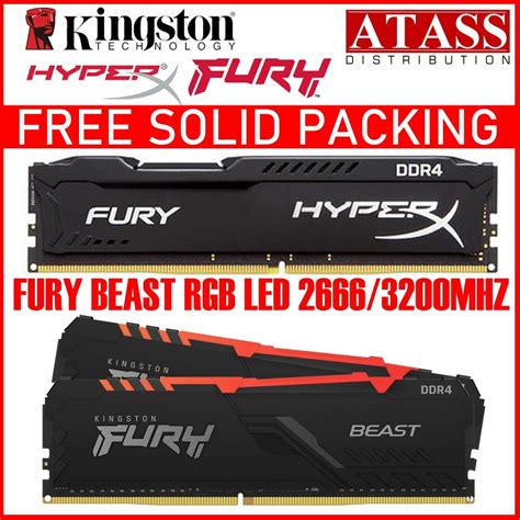 Kingston Ram Hyperx Fury Beast Rgb Gb Gb Gb Ddr