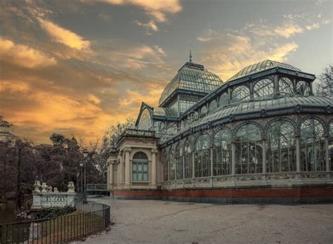 Spain Madrid City View Sunset Colorful Stock Image Image Of Sunset