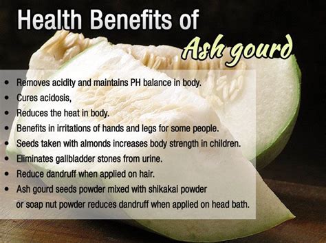 Health Benefits of Ash Gourd! | Vegetable benefits, Fruit benefits ...