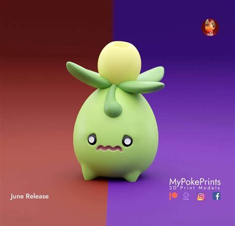 Smolive Mypokeprints Fan Art Pokemon Figure Statue Etsy