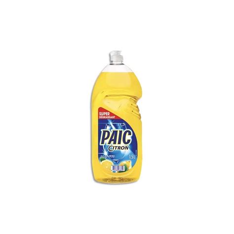 PAIC CITRON Flacon d15 litre de liquide vaisselle parfumé au citron