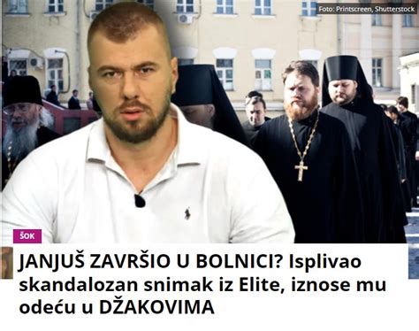 JANJUŠ ZAVRŠIO U BOLNICI Isplivao skandalozan snimak iz Elite iznose