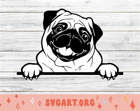 Pug Svg Free Pug Svg Download Svg Art