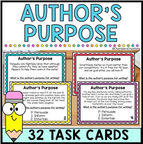 Authors Purpose Pie Blank Teacher Clipart Borders Worksheets Library