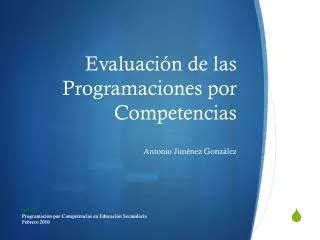 PPT LAS COMPETENCIAS B SICAS EN LAS PROGRAMACIONES DID CTICAS