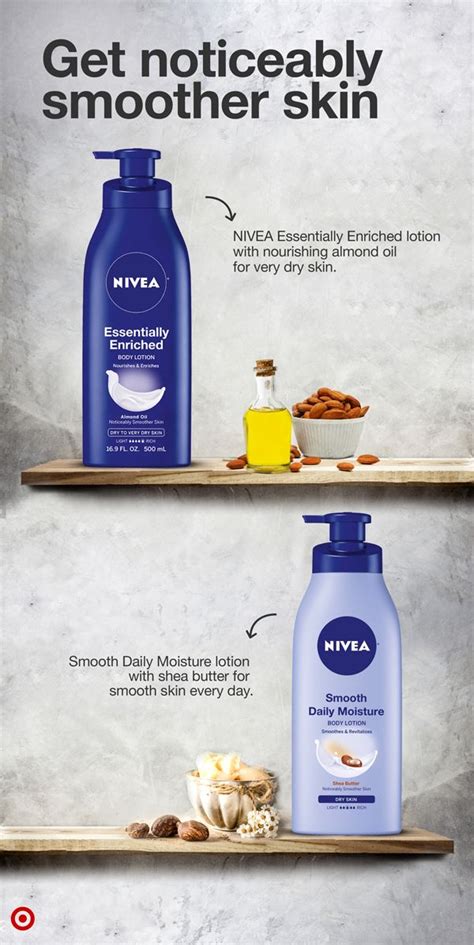 Nourish Your Skin With Nivea Body Lotions Formulas Enriched With Moisturizing Almond Oil Or