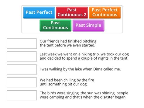 Narrative Tenses My Story Une Las Parejas