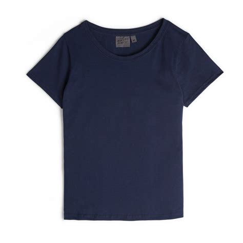 Женская футболка Naked and Famous Circular Knit Ballet Tee Navy Double Ring Spun Cotton Купить