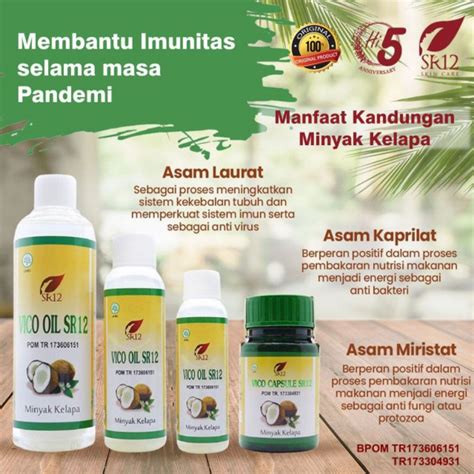 Jual HERBAL IMUN BOOSTER VCO MINYAK KELAPA MURNI SR12 VICO VIRGIN