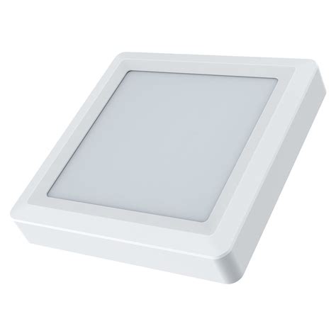 Eurolux Square LED Ceiling Light 170mm White 4000K 4 Pack