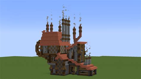 Steampunk Spruce Starter House Evergreen SMP By LemonTorture