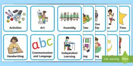 Nursery Foundation Stage Visual Timetable Teacher Made