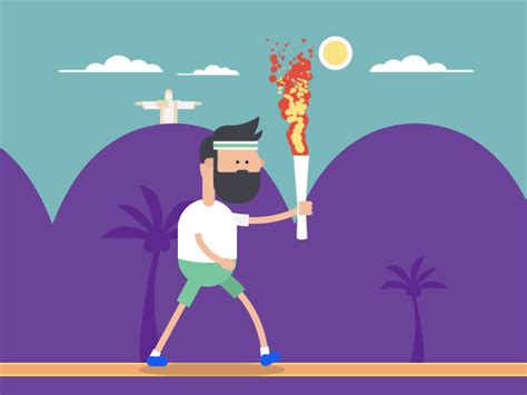 Olympic torch by Paul Tkachenko on Dribbble