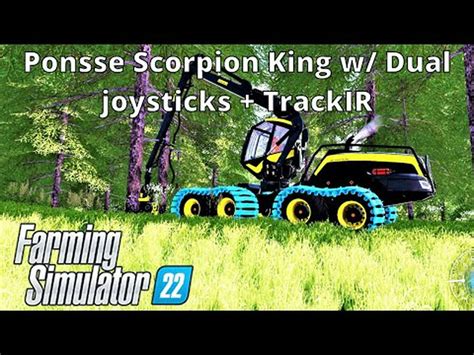 Ponsse Scorpion King Logging Trackir Dual Joysticks Farming