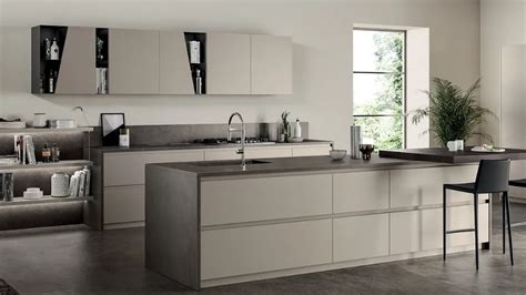 Cucina Moderne Liberamente Visone Ed Antracite Di Scavolini