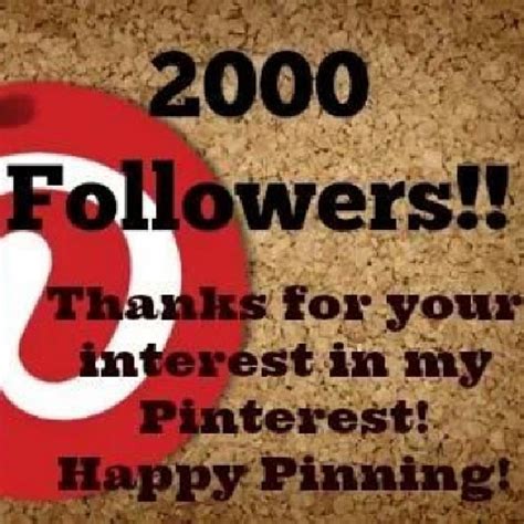 2000 Followers On Pinterest GTFO Thank You Follow Me W Flickr