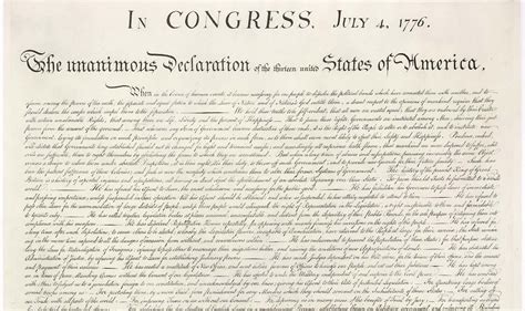 Declaration Of Independence Printable Text