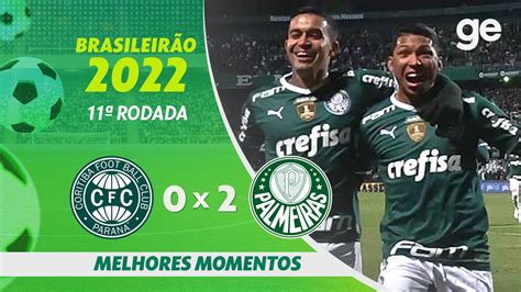 CORITIBA 0 X 2 PALMEIRAS MELHORES MOMENTOS 11ª RODADA BRASILEIRÃO