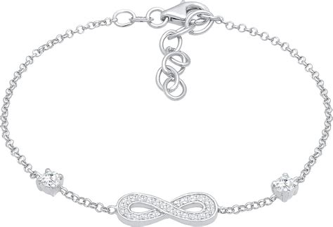 Damen Armband Silber Mit Infinity Symbol Mm Und Strahlenden