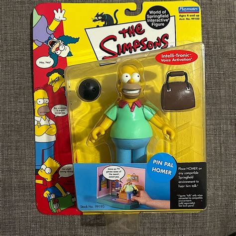 Playmates Toys The Simpsons Pin Pal Homer Interactive Figure Poshmark