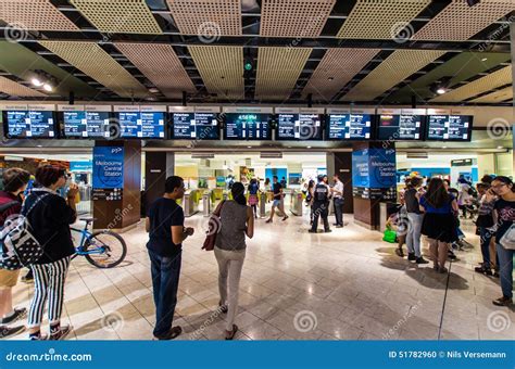 Melbourne Central Underground Train Station In Australia Editorial ...