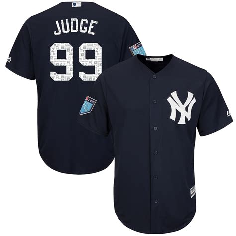 Majestic Aaron Judge New York Yankees Navy 2018 Spring Training Cool