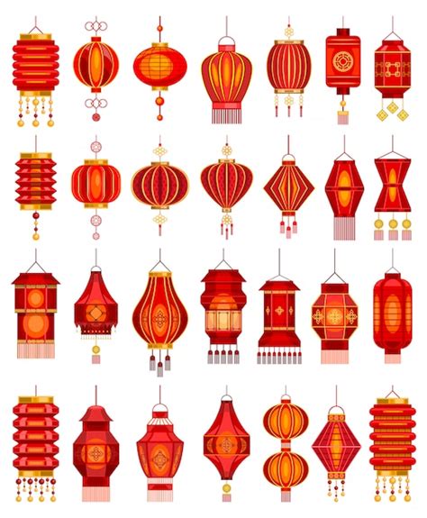 Ic Ne De Jeu De Dessin Anim De Lanterne Chinoise Illustration Lampe