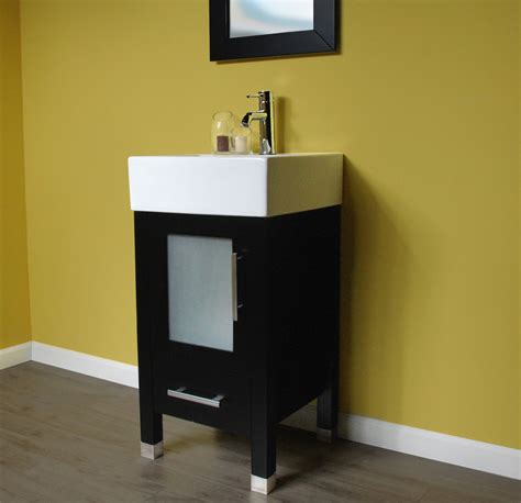 Arlo | 18 Inch Porcelain Single Vanity | Vessel sink bathroom vanity ...