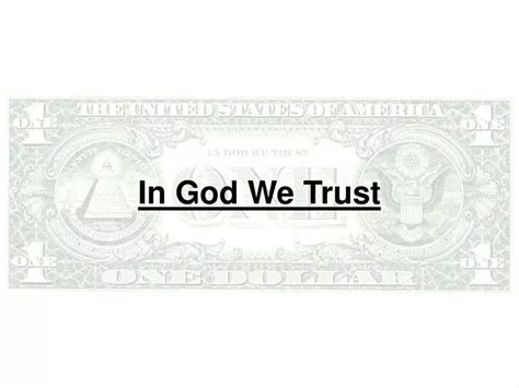 Ppt In God We Trust Powerpoint Presentation Free Download Id6995337