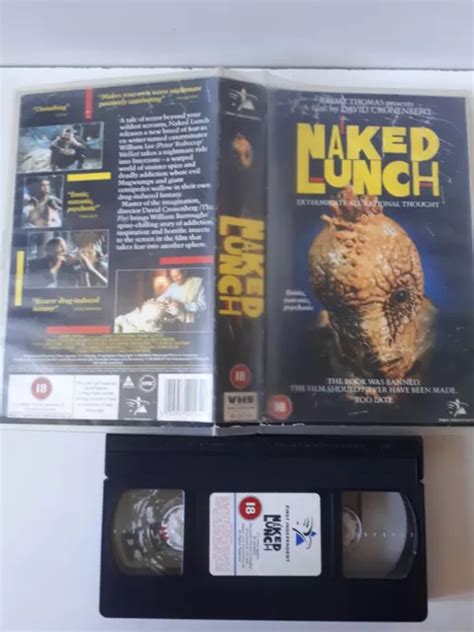 NAKED LUNCH BIG BOX EX RENTAL VHS Video Cassette UK VINTAGE MOLD 3