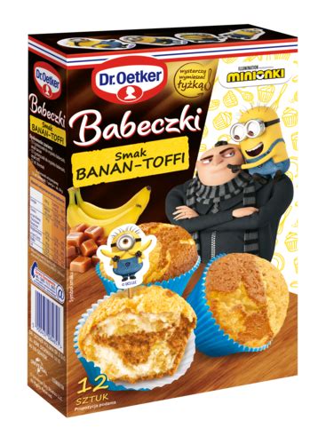 Babeczki Minionki Banan Toffi Babeczki Dr Oetker