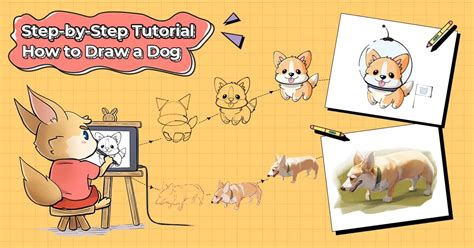 Tutorial Passo A Passo Como Desenhar Um Cachorro XPPen Loja Oficial