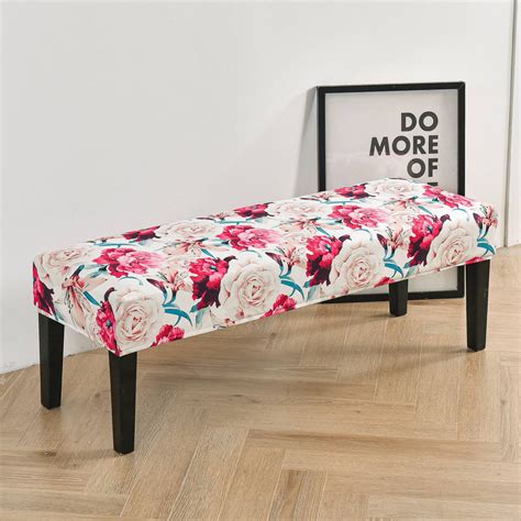 Dining Bench Cover | Floral Dining Bench Slipcover | Crfatop