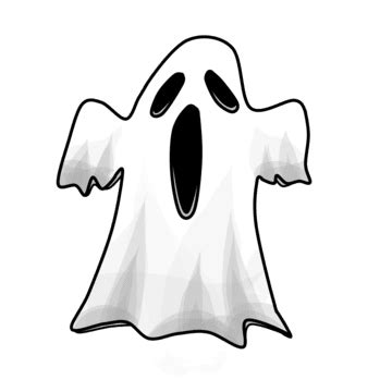 Scary Ghost Clipart Image Of Cartoon Ghost Cartoon Vector Illustration ...