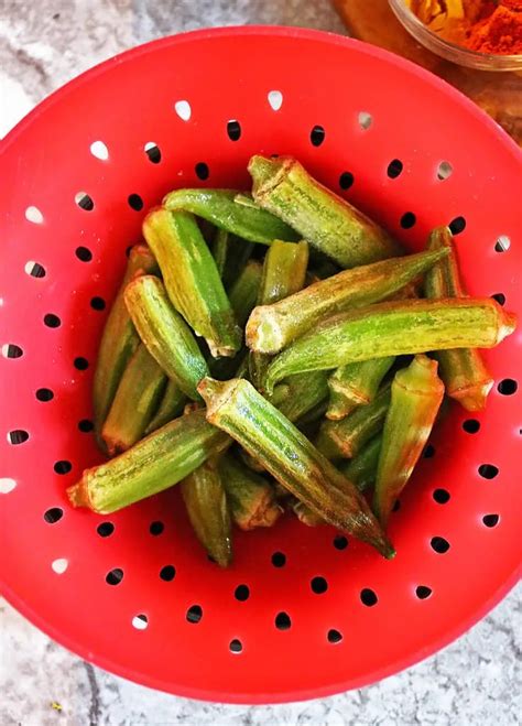 Oven Roasted Okra Savory Spin