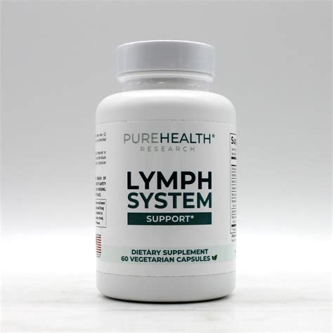 Pure Health Research LYMPH SYSTEM SUPPORT 60 Vegetarian Capsules Exp
