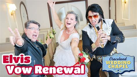 Marcia Carlos Elvis Vow Renewal In Las Vegas Graceland Chapel