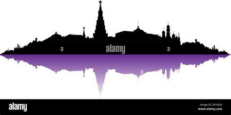 Vector Russia Moscow City Skyline, Silhouette Stock Vector Image & Art ...