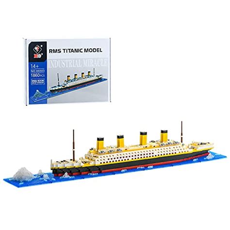 Tregoer 1860pcs Mini Blocks Titanic Model Kitmicro Mini Building