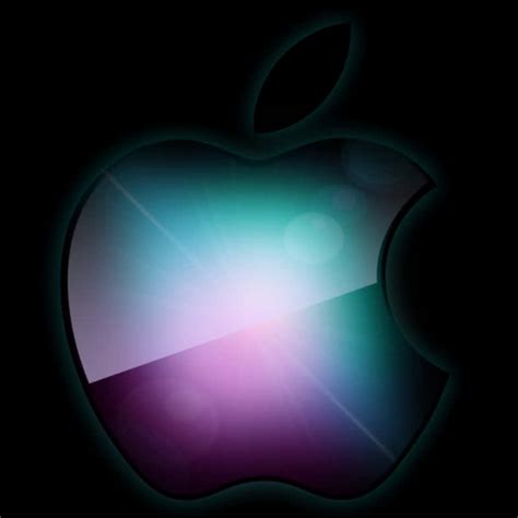 Download Glowing Apple Logo | Wallpapers.com